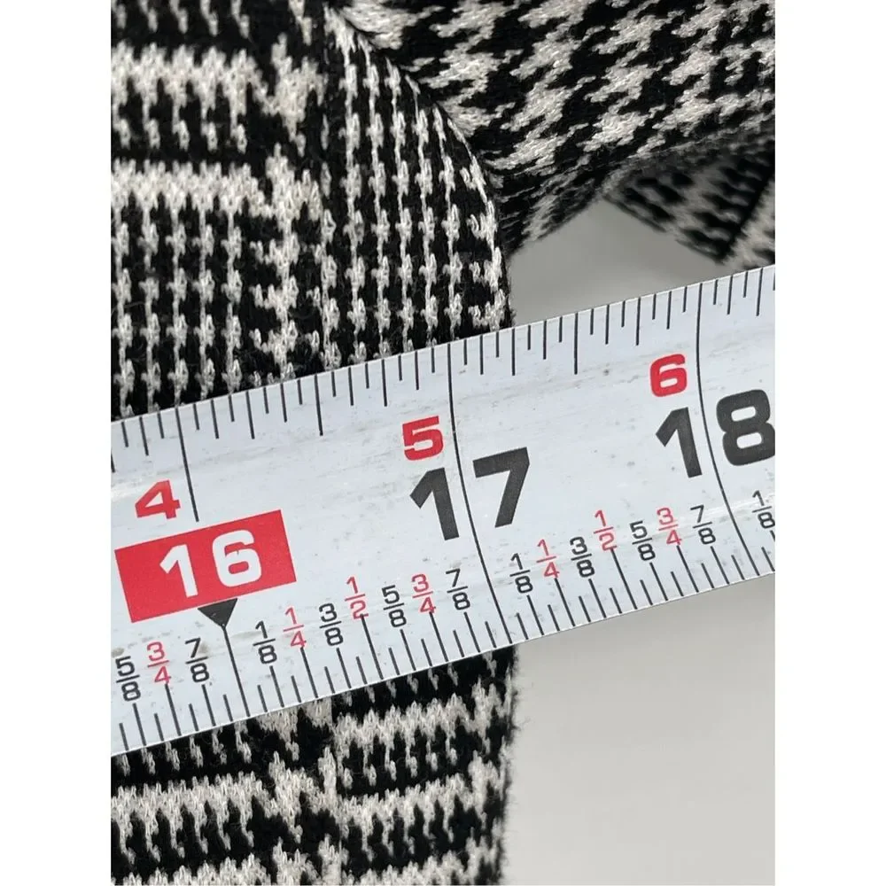 Elie Tahari Blazer‎ Women's Size 6 Houndstooth Black White